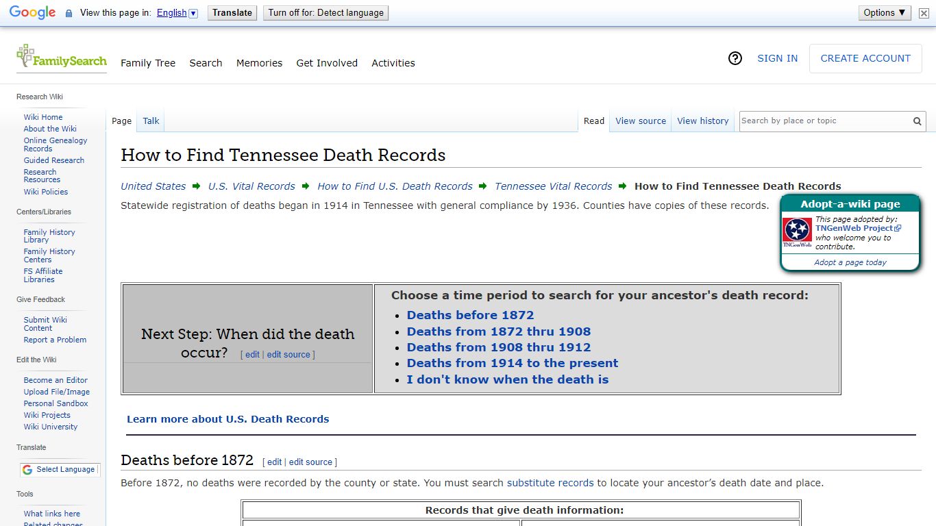 How to Find Tennessee Death Records • FamilySearch